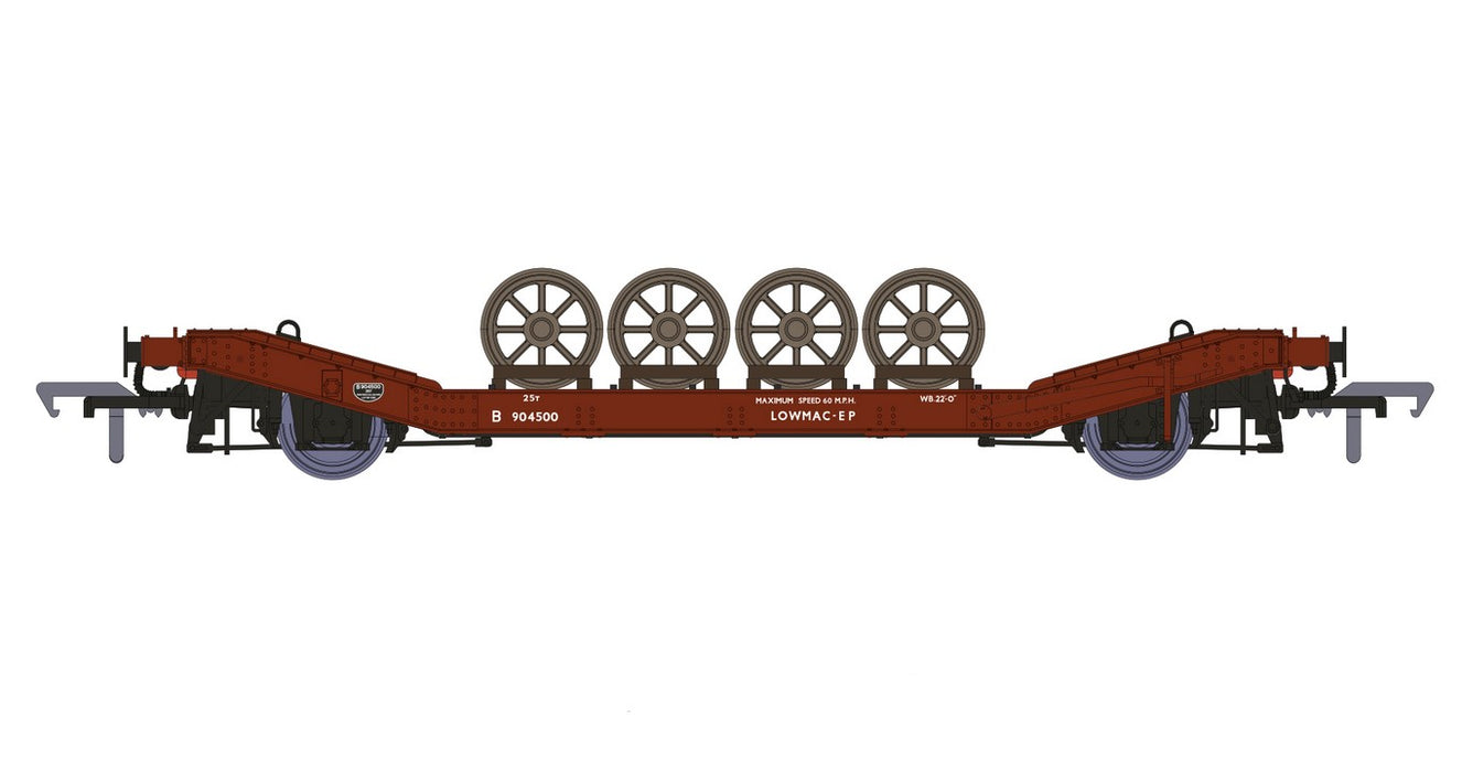 Rapido 929006 LOWMAC Flat Car 'EP' #B904500 in British Rail Bauxite