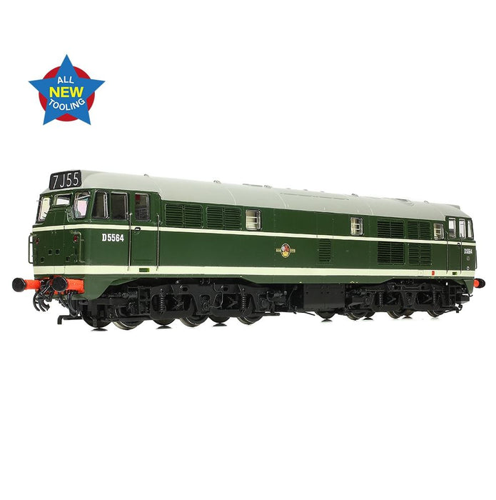 Branchline 35-801SFX Class 30 D5564 BR Green (Late Crest) - With DCC Sound, Auto Couplings, and Extra Detailing