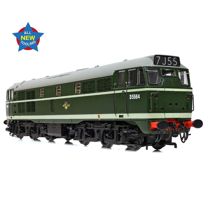Branchline 35-801SFX Class 30 D5564 BR Green (Late Crest) - With DCC Sound, Auto Couplings, and Extra Detailing