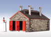 Peco LK-219 OO-9 Two Road Engine Shed - Lasercut Kit