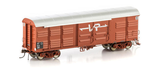 Auscision VLV-15 VLX Louvred Vans - VR Red (4 Car Pack. Wagon Numbers: VLX 385, 398, 400, 411) 