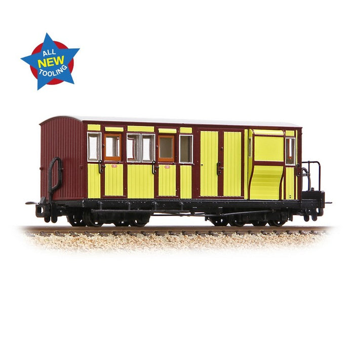 Bachmann Narrow Gauge 394-081 Ffestiniog Brake third - No. 2 Yellow and Crimson