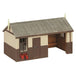 Branchline 44-1004B Corrugated Platform Shelter and Office - Chocolate