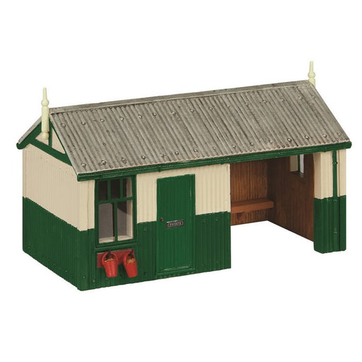 Branchline 44-1004G Corrugated Platform Shelter and Office - Green