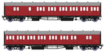 RAPIDO 946003 Diagram E140 B-Set Coaches - BR Crimson