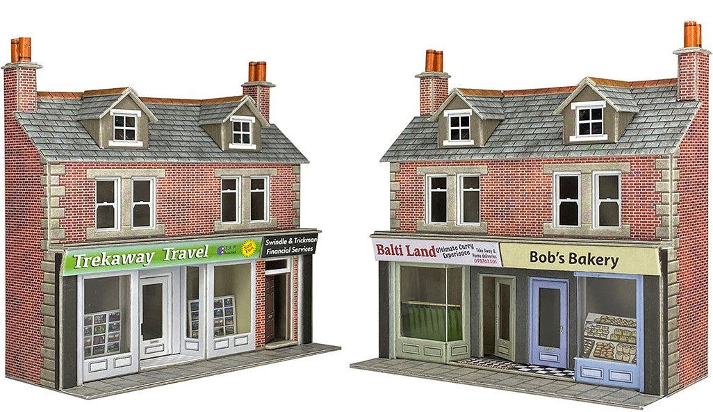 Metcalfe PO306 Low Relief Terraced Shops Front