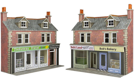 Metcalfe PO306 Low Relief Terraced Shops Front