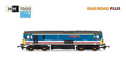 HORNBY R30432TXS RailRoad Plus: Class 73 Diesel Locomotive - GBRf Network South East - 73128 'Kent & East Sussex Railway' (DCC Sound Fitted)