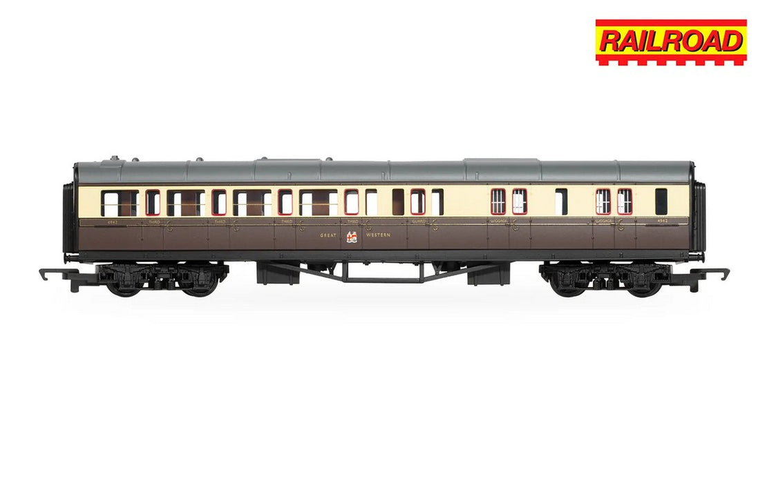 Hornby R30376 GWR Class 1000 County of Merioneth Train Pack (1x Steam Locomotive + 2x Passenger Cars)