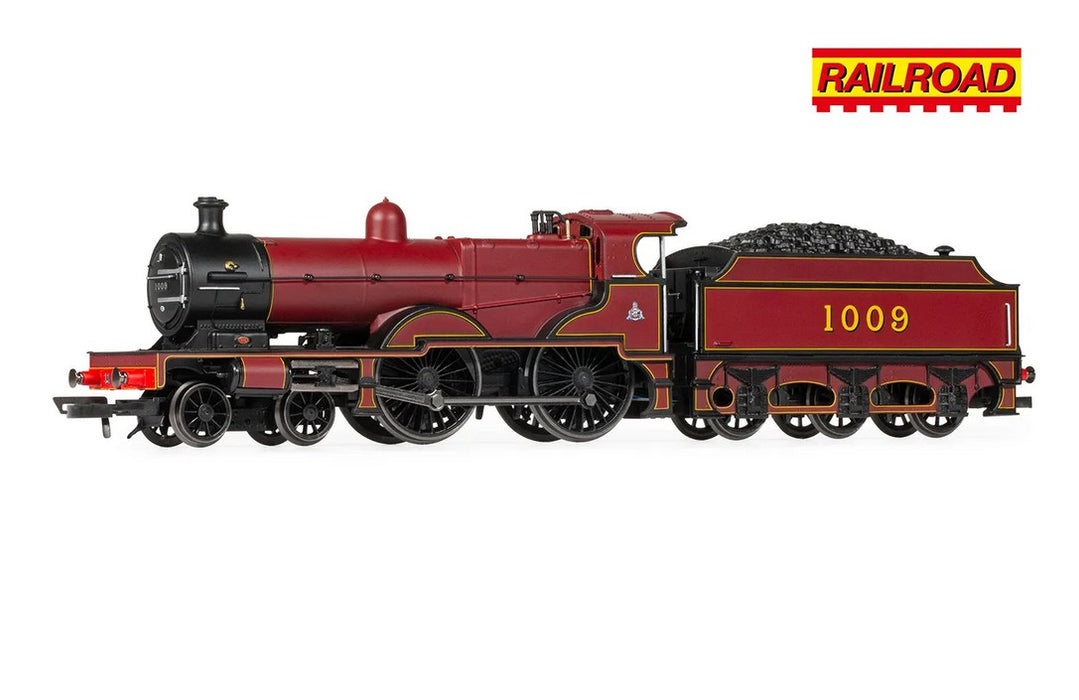 Hornby R30377 RailRoad MR Class 4P Compound Train Pack - Era 3 (1x Steam Locomotive + 2x Passenger Cars)