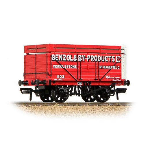 Branchline 37-177A 7 Plank Wagon with Coke Rails 'Benzol & By-Products Ltd' Red