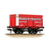 Branchline 37-177A 7 Plank Wagon with Coke Rails 'Benzol & By-Products Ltd' Red