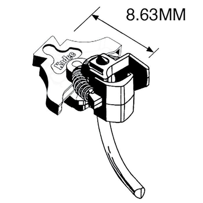 Kadee 52 - HO Scale NEM 363 European-Style Couplers - Medium (8.63mm , .340 inch , 11/32") (4pcs)