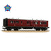 Branchline 39-883 LNWR 50ft Arc Roof Brake Third Corridor Passenger Car - LMS Crimson Lake