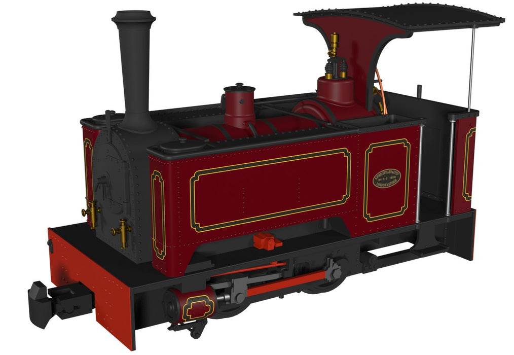 RAPIDO 986006 OO9 Gauge Kerr Stuart Sirdar Tank Locomotive – Lined Maroon