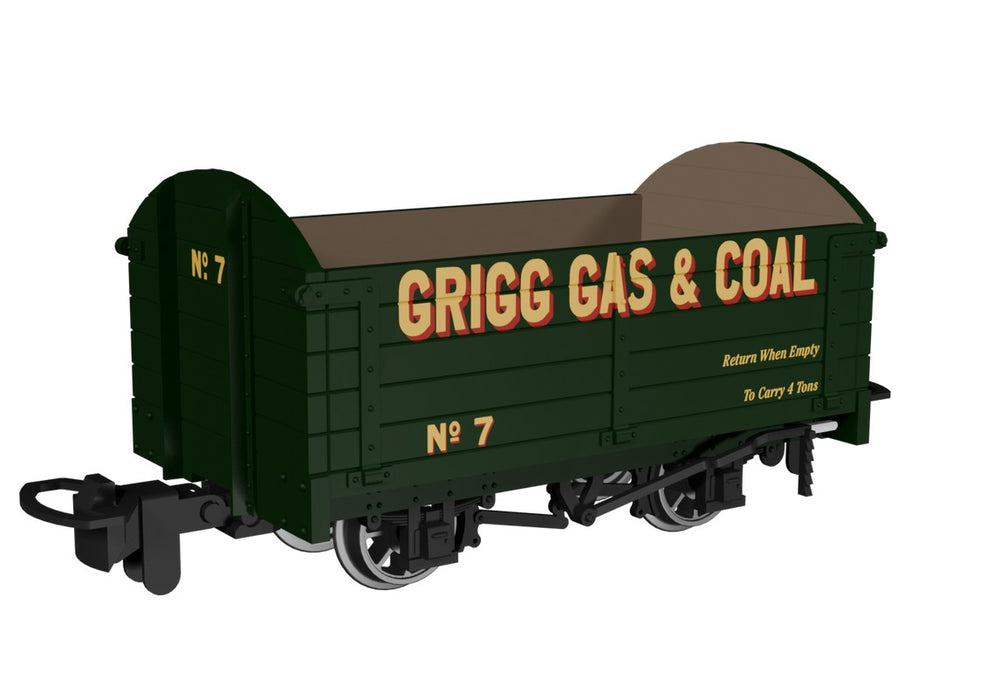 RAPIDO 990006 OO9 Gauge Dropside Open Wagon – Grigg Gas & Coal No.7