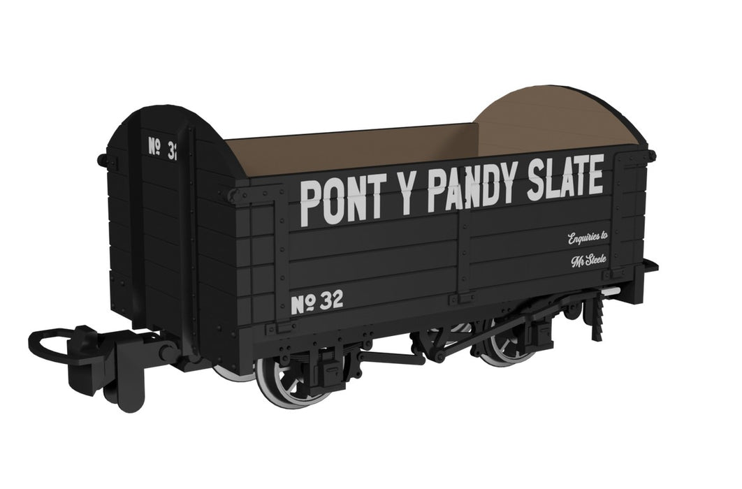 RAPIDO 990007 OO9 Gauge Dropside Open Wagon – Pont y Pandy Slate No.32