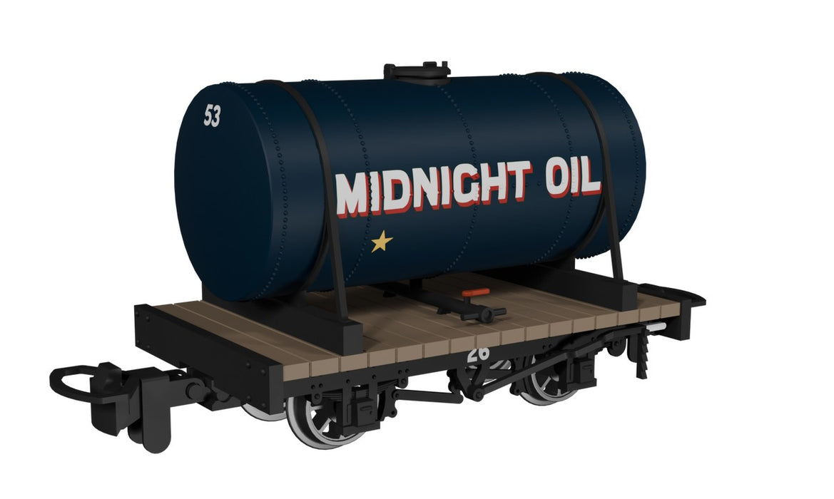RAPIDO 990107 OO9 Gauge Cylindrical Tank Wagon – Midnight Oil No.53