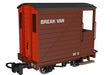 RAPIDO 990802 OO9 Gauge Single Veranda Brake Van – Brown with Red Ends No.6