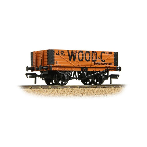 Branchline 37-053A 5 Plank Wagon Wooden Floor 'J.R. Wood & Co. Ltd.' Orange