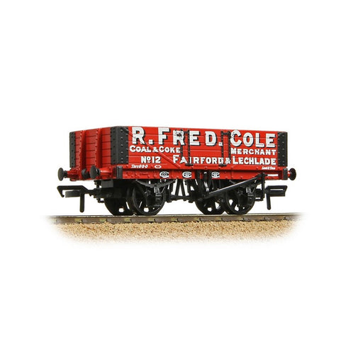 Branchline 37-060A 5 Plank Wagon Wooden Floor 'R. Fred. Cole Coal & Coke Merchant' Red