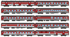 Auscision Models SPS-1 Overland set V+SAR Regal red 10 car set