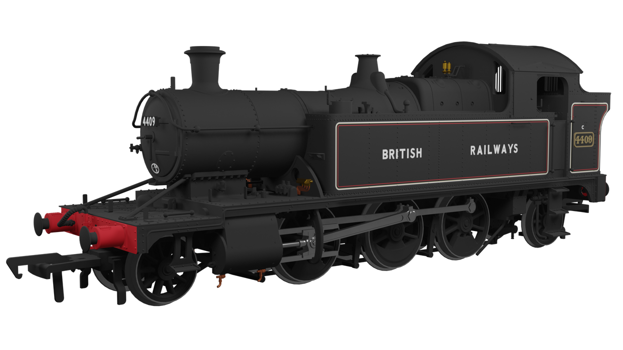RAPIDO 951006 GWR 44xx Tank Locomotive #4409 - British Railways (sans serif) Lined Black