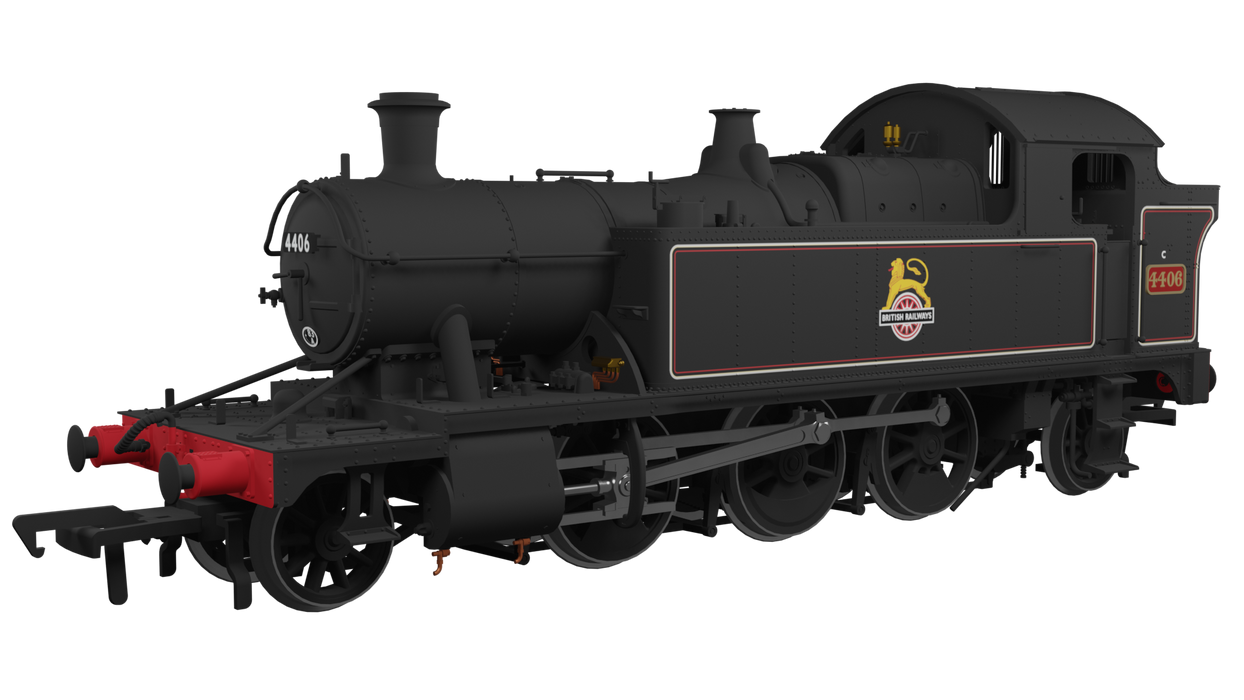 RAPIDO 951507 GWR 44xx Tank Locomotive #4406 - BR Early Crest Lined Black - With DCC Sound