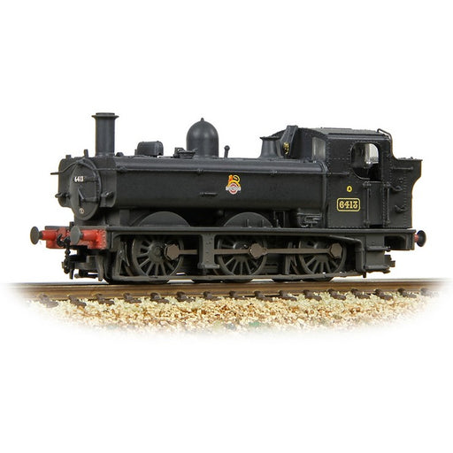 Graham Farish 371-986C GWR 64XX Pannier Tank Locomotive #6413 - BR Black (Early Emblem) Weathered