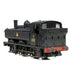 Graham Farish 371-986C GWR 64XX Pannier Tank Locomotive #6413 - BR Black (Early Emblem) Weathered