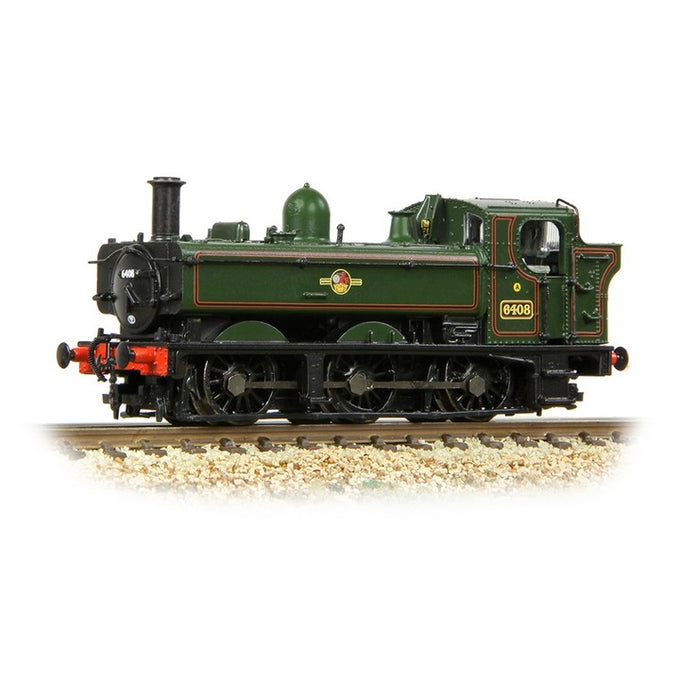 Graham Farish 371-987A GWR 64XX Pannier Tank Locomotive #6408 - BR Lined Green (Late Crest)