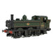 Graham Farish 371-987B GWR 64XX Pannier Tank Locomotive #6416 - BR Lined Green (Late Crest) Weathered