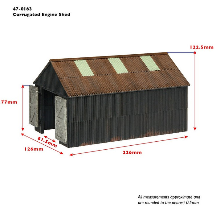 Branchline 47-0163 Narrow Gauge (NG7) Corrugated Engine Shed