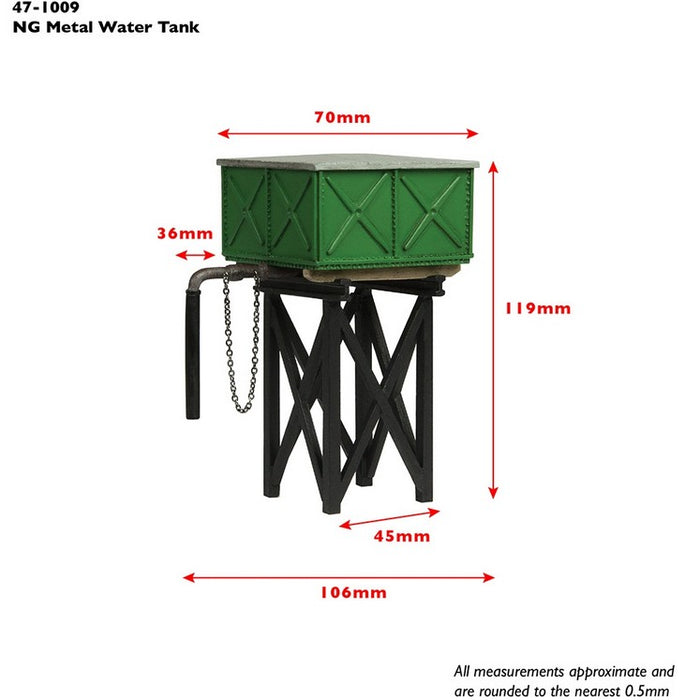 Branchline 47-1009 Narrow Gauge (NG7) Metal Water Tank