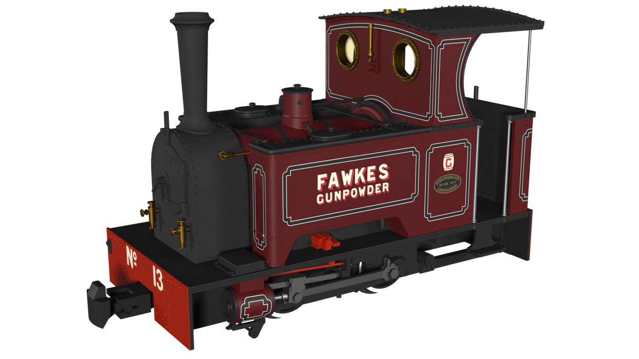RAPIDO 986206 Kerr Stuart ‘What If’ Short Tank Sirdar – G. Fawkes Lined Maroon