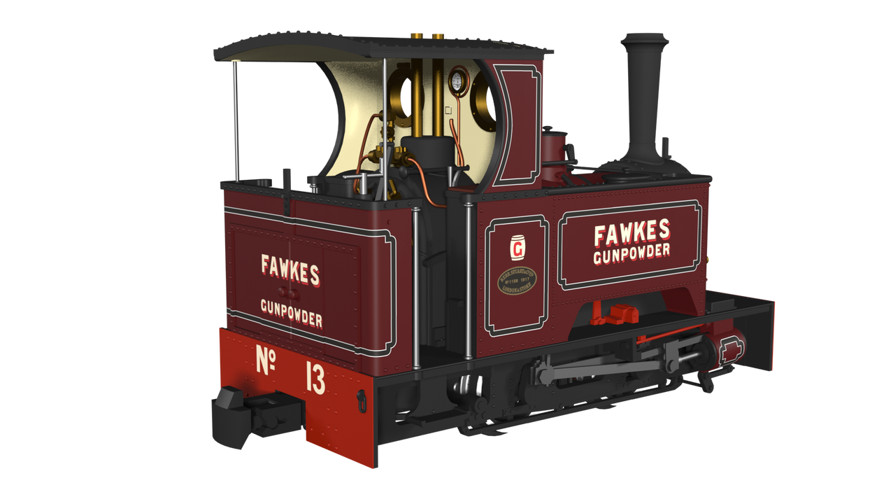 RAPIDO 986206 Kerr Stuart ‘What If’ Short Tank Sirdar – G. Fawkes Lined Maroon