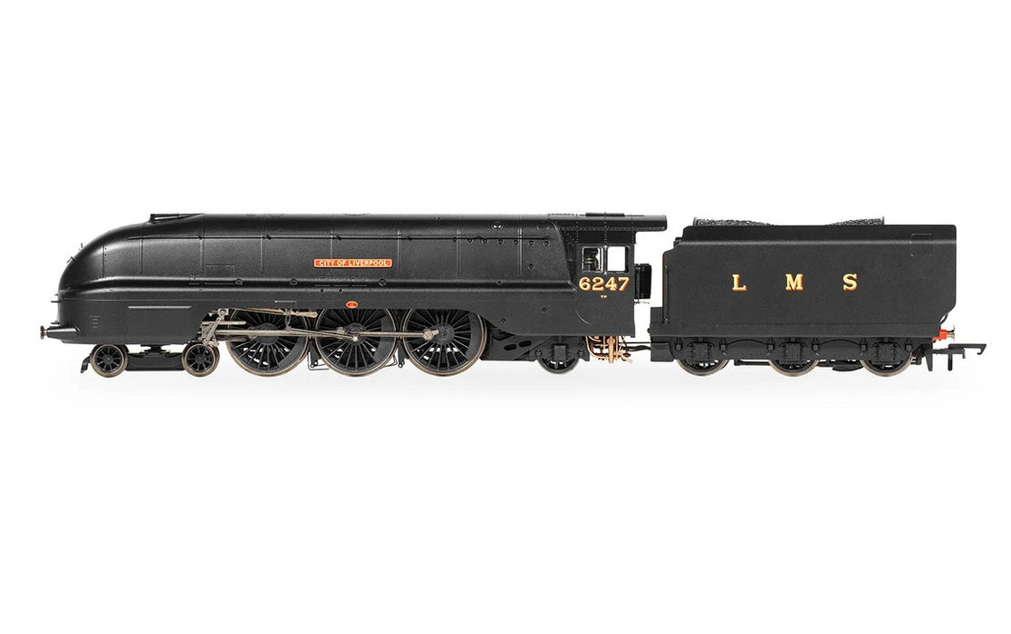 HORNBY R30453 LMS - Streamlined Coronation Class Steam Locomotive - 6247 'City of Liverpool' (VE Day 80th Anniversary)