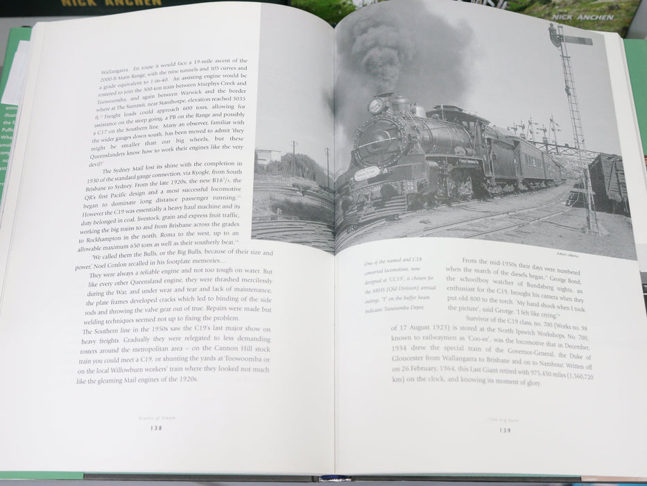 Book Second Hand Giants of Steam , Australia's Last by David Burke (hard cover)