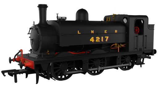 Rapido 958005 LNER J52/2 Steam Locomotive - LNER Plain Black No. 4217