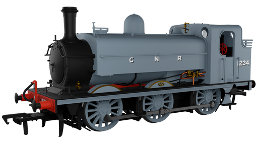 Rapido 958502 GNR J13 0-6-0T Steam Locomotive - Grey No.1234 With DCC Sound
