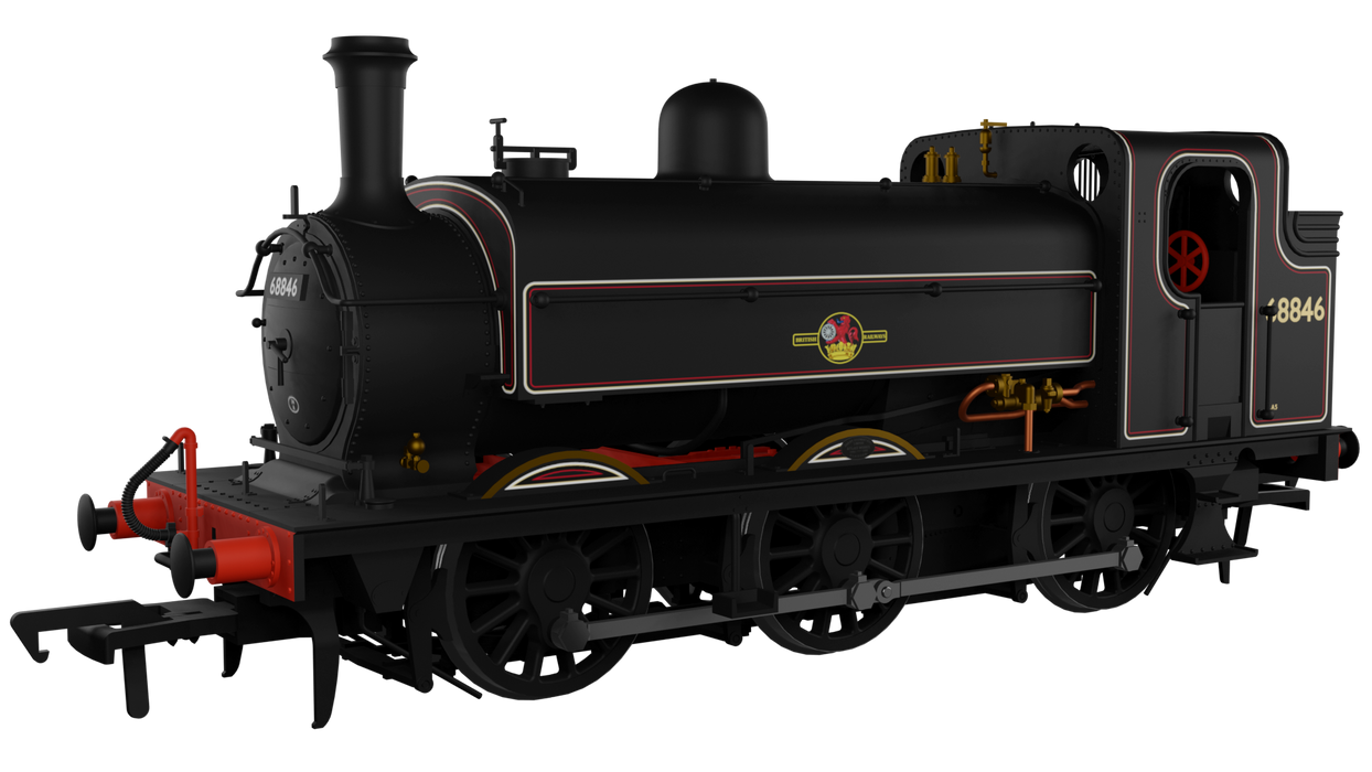 Rapido 958511 LNER J52/2 0-6-0T Steam Locomotive - BR Lined Black No.68846 With DCC Sound