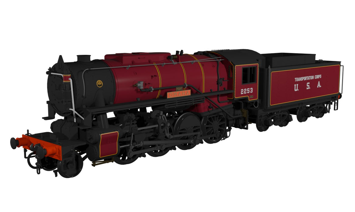 RAPIDO 926008 USATC S160 Steam Locomotive No.2253' Omaha’ (as preserved)