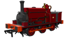 RAPIDO 960508 Manning Wardle L Class Steam Locomotive – Plain Red - With DCC Sound