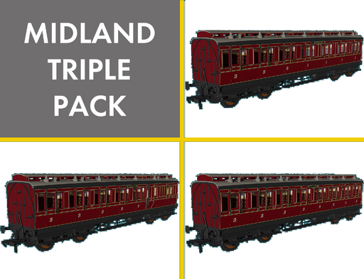 RAPIDO 978005 MR ‘Evolution’ Non-Corridor Carriage Pack (3pcs)