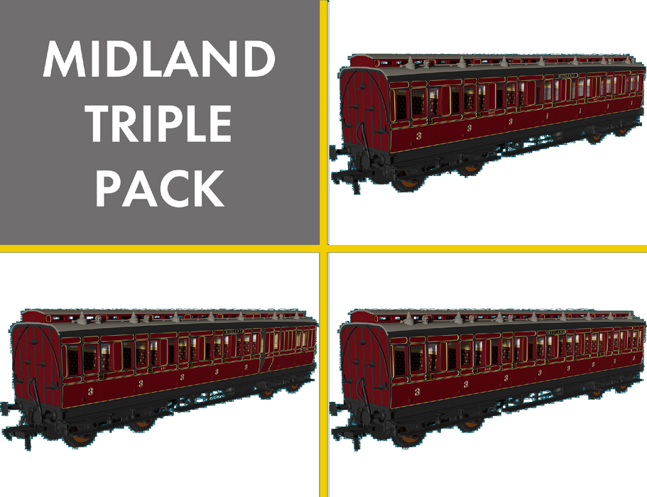 RAPIDO 978005 MR ‘Evolution’ Non-Corridor Carriage Pack (3pcs)