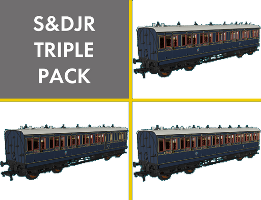 RAPIDO 978025 SDJR ‘Evolution’ Non-Corridor Carriage Pack (3pcs)