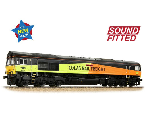 Branchline 50-004SF Class 66/8 Disel Locomotive #66847 - 'Terry Baker' Colas Rail Freight - With DCC Sound