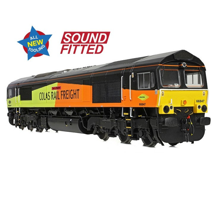 Branchline 50-004SF Class 66/8 Disel Locomotive #66847 - 'Terry Baker' Colas Rail Freight - With DCC Sound
