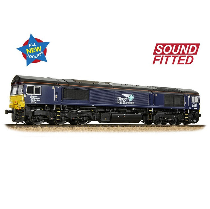 Branchline 50-009SF Class 66/3 66304 DRS Compass (Small Logo) - With DCC Sound