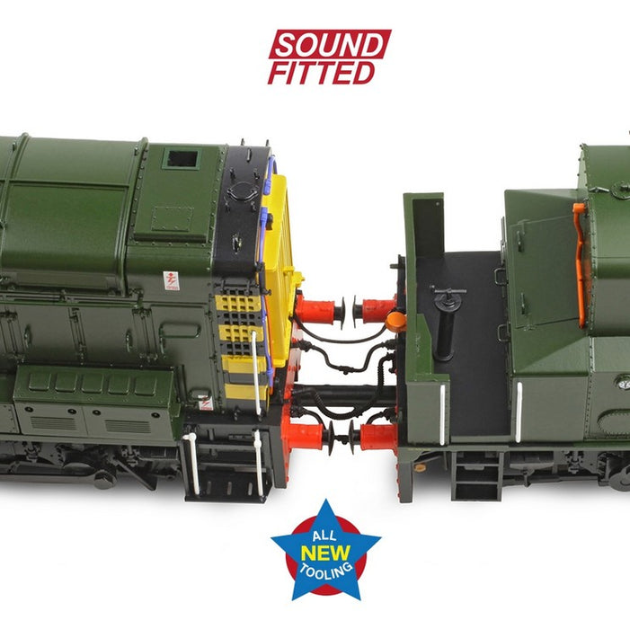 Branchline 35-945SF Class 13 Diesel Locomotive D4502 BR Green (Wasp Stripes) - With DCC Sound